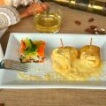 Rollito de Gallo en salsa de almendras con[...]