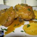 CODILLO DE TERNERA CON PURE DE PATATA Y CALABAZA