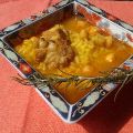 Arroz caldoso de costillas y garbanzos