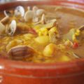 ARROZ CALDOSO DE ALCACHOFAS CON ALMEJAS
