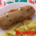 SAN JACOBO DE PESCADO CON SALSA A LA PIMIENTA