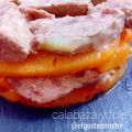 Milhojas de calabaza y foie