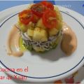 Ensalada de piña y aguacate