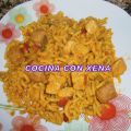 Fideuá con pollo etc....en gm d