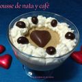Mousse de nata y café y feliz San Valentin