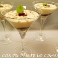 COPA DE MASCARPONE CON MERMELADA DE MORAS