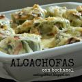 ALCACHOFAS CON BECHAMEL