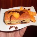 Tarta de sobaos con chocolate y melocoton al[...]