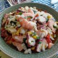 Salpicón fácil de pulpo y langostinos