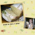 Budín de pera y limón