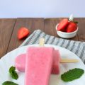 Polos de fresa y plátano