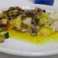 Bacalao al horno con verduras