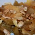 Ensalada de cardo, manzana y frutos secos