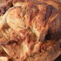 Tortilla de cebollino en pan de cabrales