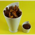 Falsas patatas fritas y salsa barbacoa Dukan