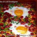 Huevos a la flamenca o huevos al plato