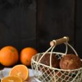Magdalenas de naranja con harina de espelta
