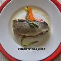 LUBINA EN PAPILLOTE CON MEJILLONES