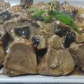 Solomillo de cerdo en salsa de champiñones