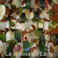 Brochetas de Pollo con Verduras