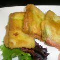 Sorpresas de calabacín, jamón y queso