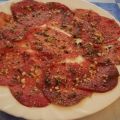 Carpaccio de buey a la parmesana