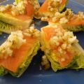 Cogollos con salmón