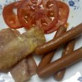 jamón, cocido, salchichas, y tomate natural ([...]