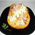 Calabaza rellena con arroz