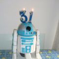 Tarta fondant R2D2 (y técnica RKT).