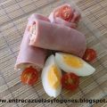 Rollitos de atún y jamón