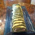 Rollo de espinacas y salmón