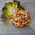 refrescante ensalada de judías blancas