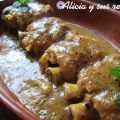 MANITAS EN SALSA DE ALMENDRAS  A LA  HIERBABUENA
