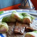 TERNERA CON CANELONES DE LECHUGA RELLENOS DE[...]