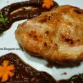 Muslos de pollo con salsa de chocolate