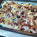 Pastel de berenjenas y queso gratinado