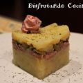 Timbal de patata con bonito y aceitunas
