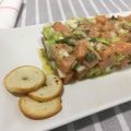 Tartar de salmón ahumado y aguacate