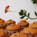 Muffins de café con chips de chocolate