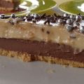 Tarta de turrón y chocolate