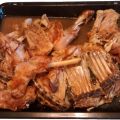 Cordero asado al horno