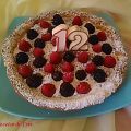 TARTA DE NUTELLA Y FRUTOS ROJOS