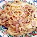 ESPAGUETIS CON JAMÓN DE YORK Y NUECES