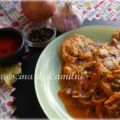 Chuletas de pavo con escabeche de naranja