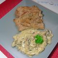 Secreto ibérico con champiñones