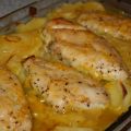 Pechuga de pollo a la naranja y miel.