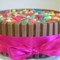 TARTA DE KITKAT Y CHOCOLATE PARA NATALIA
