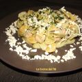 Pasta con Salmon y Gula en Salsa Verde