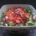 Ensalada variada con miel
